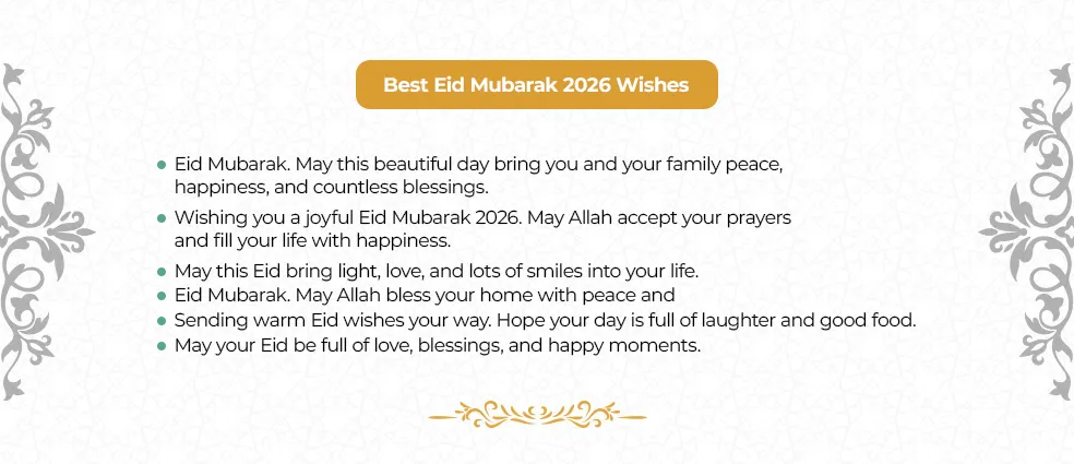Best Eid Mubarak wishes and messages to send to family, friends, and loved ones